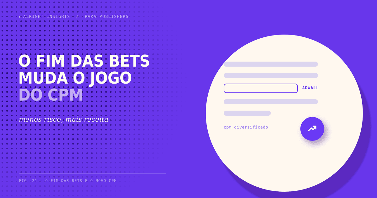 O Fim das Bets e o Novo CPM: o Que Muda Para os Publishers